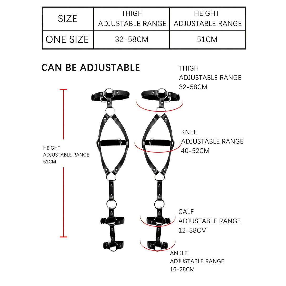 Sexy BDSM Thigh Garter Leather - Garter Belt Set recension och pris