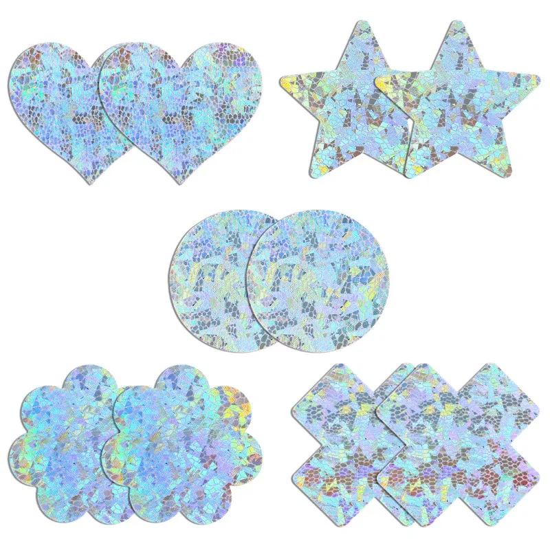 5 Pairs Glitters Pasties Nippl - Nipple Cover Pasties recension och pris
